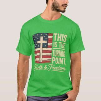 Camiseta Esta é a Fé Patriótica do Ponto de Viragem dos EUA