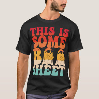 Camiseta Esta É A Folha De Boo Ghost Retro Halloween Costum