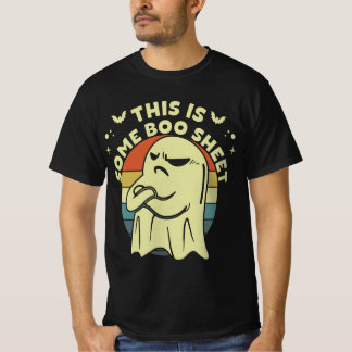 Camiseta Esta É A Folha De Boo Ghost Retro Halloween Costum