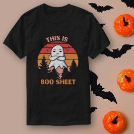 Camiseta Esta é a folha de dois retratos do Dia das Bruxas