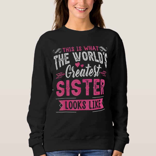 Camiseta Esta É A Melhor Irmã Que Parece Feliz Mo (Frente)