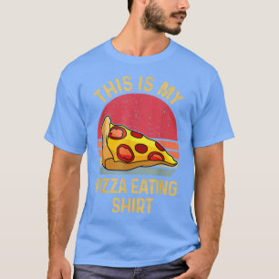 Camiseta Esta é a minha amante de pizza comendo pizza