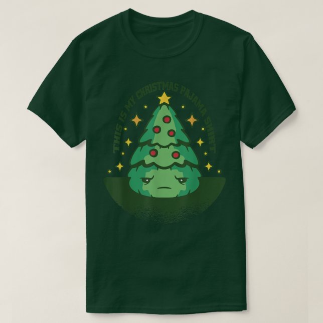 Camiseta Esta É A Minha Árvore De Natal Do Pajama. (Frente do Design)