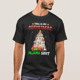 Camiseta Esta É A Minha Árvore De Xmas De Cães Malteses