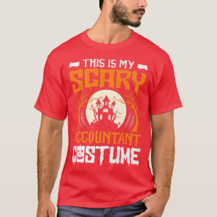 Camiseta Esta É A Minha Assustadora Costume Contabilista Pa