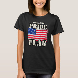 Camiseta Esta é a minha bandeira americana de orgulho patri