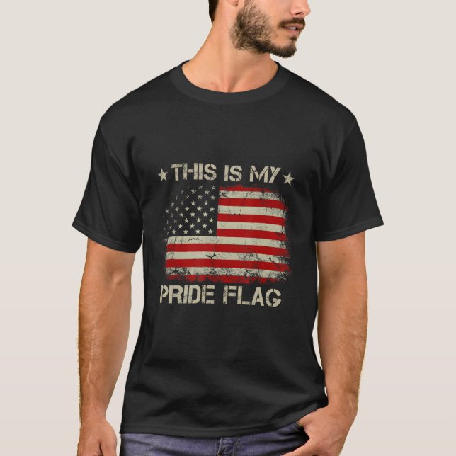 Camiseta Esta É A Minha Bandeira De Orgulho, A Bandeira Ame (Frente)