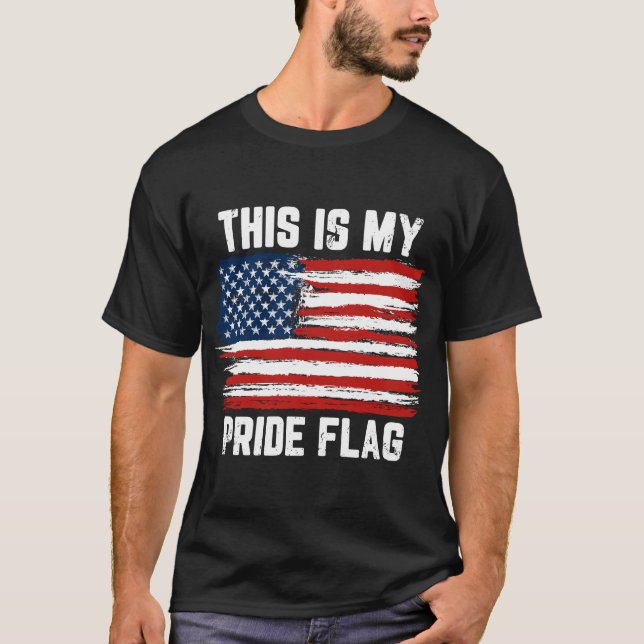 Camiseta Esta É A Minha Bandeira Do Orgulho (Frente)