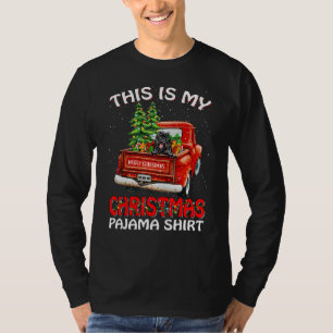 Camiseta Esta é a minha camisola de Natal Camião Vermelho