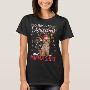 Camiseta Esta é a minha camisola de Natal Luzes de Natal Ap