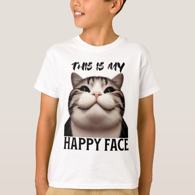 Camiseta Esta é a minha cara feliz (Frente)