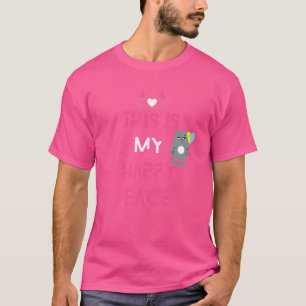 Camiseta Esta É A Minha Cara Feliz Sarcástica