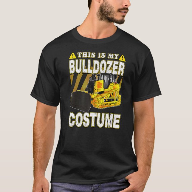 Camiseta Esta É A Minha Costuma Bulldozer (Frente)