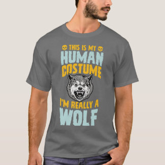 Camiseta Esta É A Minha Costuma Humana. Sou Realmente Um Di