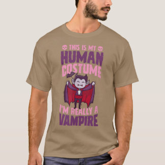 Camiseta Esta É A Minha Costuma Humana. Sou Realmente Um Va