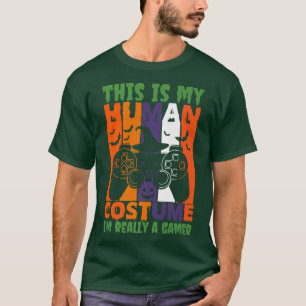 Camiseta Esta É A Minha Costuma Humana. Sou Um Jogador Engr