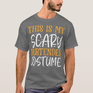 Camiseta Esta É A Minha Costume Assustadora Do Barman