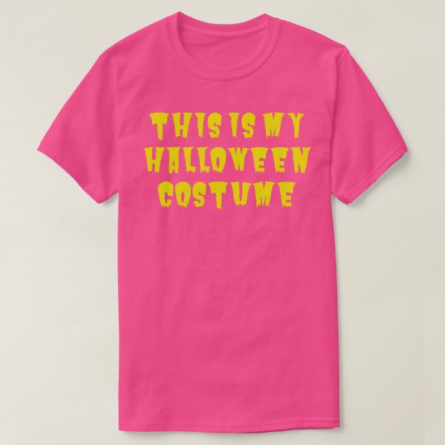 Camiseta Esta É A Minha Costume De Halloween (Frente do Design)