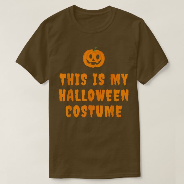 Camiseta Esta É A Minha Costume De Halloween Com Jack O Lan (Frente do Design)