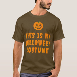 Camiseta Esta É A Minha Costume De Halloween Com Jack O Lan