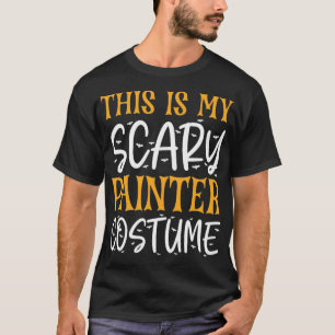 Camiseta Esta É A Minha Costume De Pintor Assustador