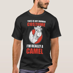 Camiseta Esta É A Minha Costume Humana. Sou Realmente Um Ca