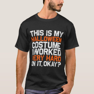 Camiseta Esta É A Minha Costura De Halloween Que Trabalhei