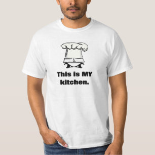 Camiseta Esta é a minha cozinha - Engraçado Tee para Chef
