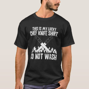 Camiseta Esta é a minha faca de Chef Luckay que não lavas