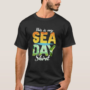 Camiseta Esta É A Minha Família De Cruzeiros Do Dia Do Mar
