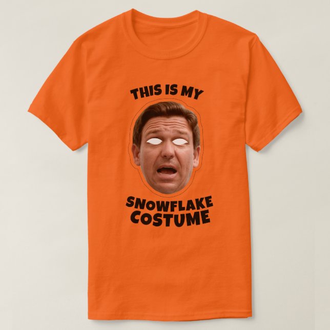 Camiseta Esta é a minha fantasia de Desantis Snowflake (Frente do Design)