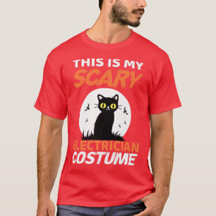 Camiseta Esta é a minha fantasia de eletricista assustadora