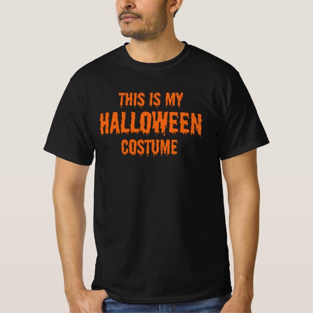 Camiseta esta é a minha fantasia de halloween (Frente)