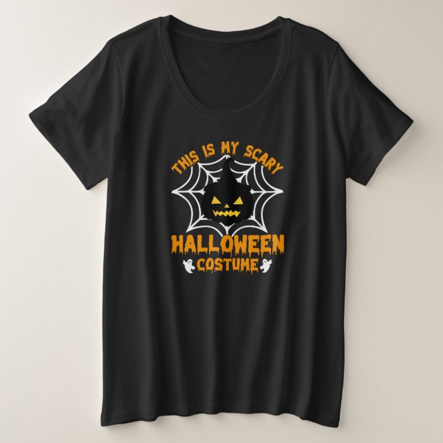 Camiseta Esta é a minha fantasia de Halloween (Frente do Design)