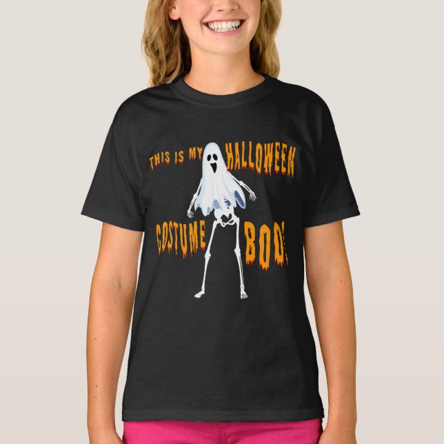 Camiseta esta é a minha fantasia de halloween boo! (Frente)