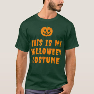 Camiseta Esta é a minha fantasia de halloween preguiçosa co