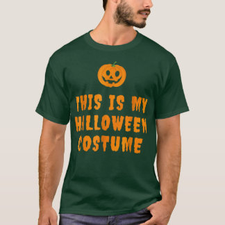 Camiseta Esta é a minha fantasia de halloween preguiçosa co