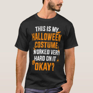 Camiseta Esta é a minha fantasia de halloween preguiçosa qu