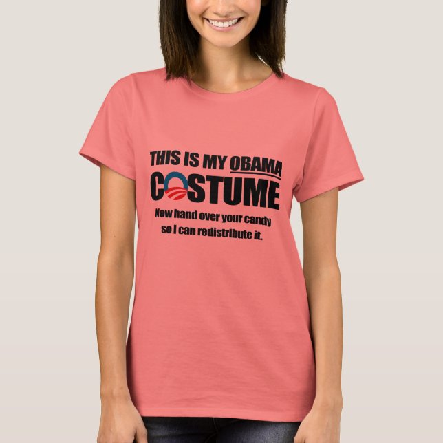 Camiseta Esta é a minha fantasia de Obama (Frente)