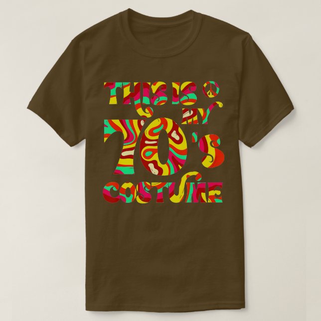 Camiseta Esta é a minha fantasia dos 70 - 3 (Frente do Design)