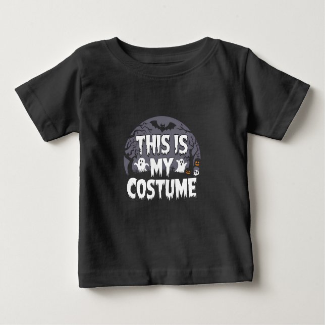 Camiseta Esta é a minha fantasia Halloween (Frente)