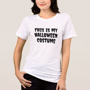 Camiseta ESTA É A MINHA fantasia HALLOWEEN! Para ela e para