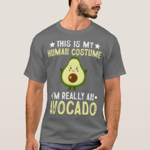 Camiseta Esta é a minha fantasia humana. É mesmo um abacate