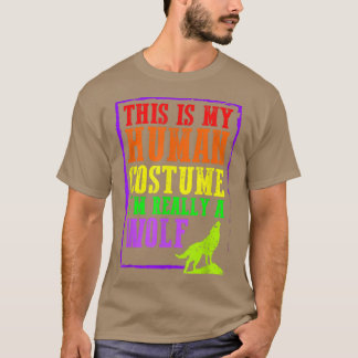 Camiseta Esta é a minha fantasia humana. Eu sou mesmo um fa