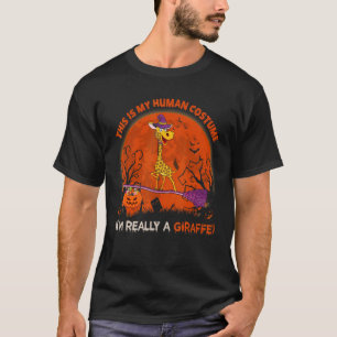 Camiseta Esta é a minha fantasia humana. Eu sou mesmo um Ha