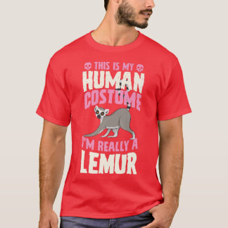 Camiseta Esta é a minha fantasia humana. Eu sou mesmo um lê