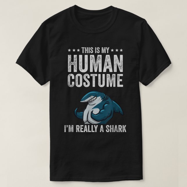 Camiseta Esta é a minha fantasia humana Eu sou mesmo um tub (Frente do Design)