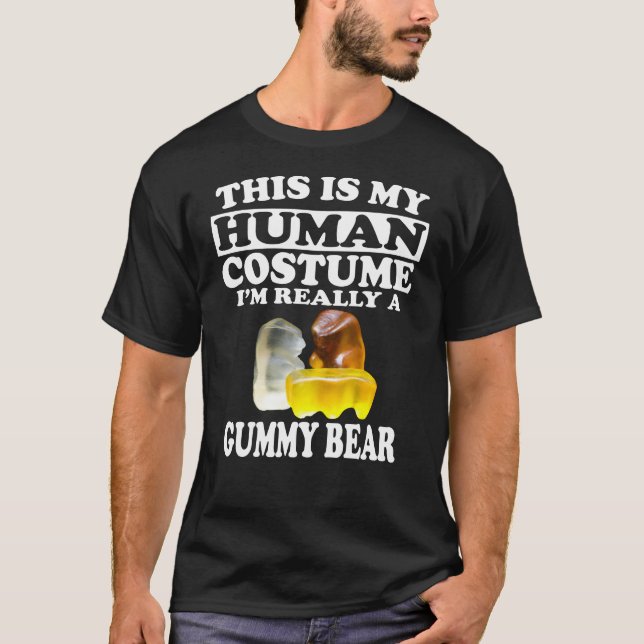 Camiseta Esta é a minha fantasia humana, eu sou mesmo um ur (Frente)
