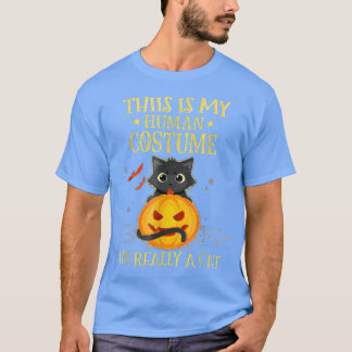 Camiseta Esta é a minha fantasia humana. Eu sou mesmo uma a
