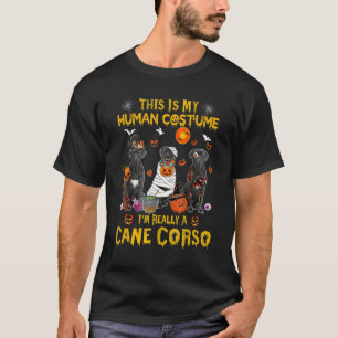 Camiseta Esta é a minha fantasia humana. Eu sou mesmo uma C